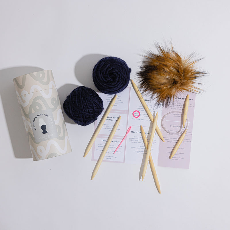 The Super Chunk Hat Kit, Baby - Adult Sizing