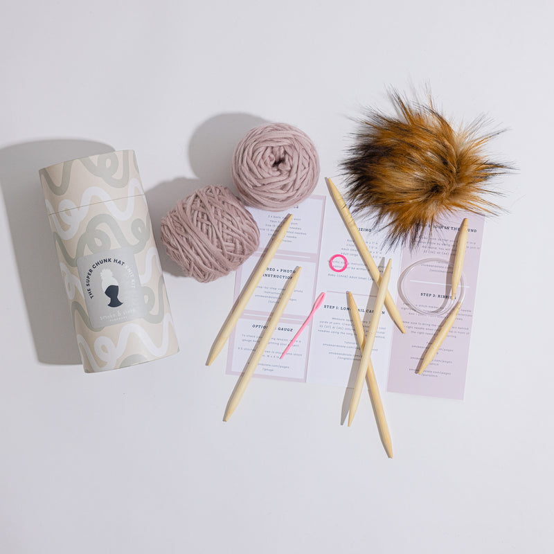Calm Club, Chunky Blanket Knitting Kit